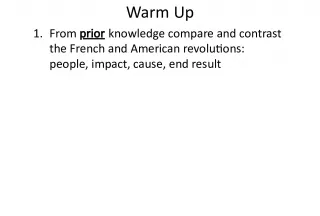 Comparing the French and American Revolutions and Their Impact on the Atlantic World