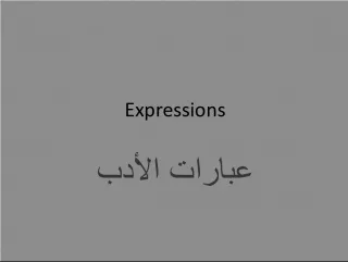 Expressions of Uncertainty in Arabic