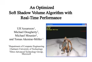 Optimized Soft Shadow Volume Algorithm with Real-Time Performance