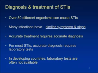 Accurate Diagnosis and Treatment of STIs