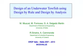 Design of an Underwater Towfish Using Design by Rule and Design by Analysis