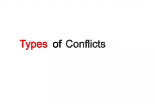 Understanding the Five Types of Conflicts in a Story