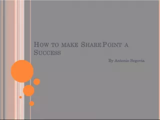 How to Make SharePoint a Success: Key Factors for Organizations