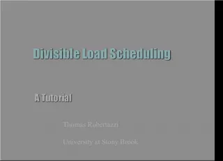 Divisible Load Scheduling: A Tutorial on Computational Load Partitioning