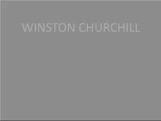 The Life and Background of Winston Churchill