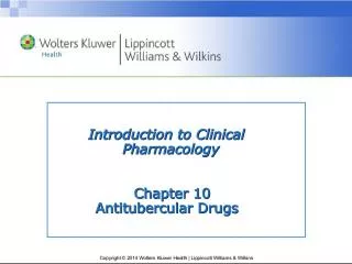Introduction to Antitubercular Drugs