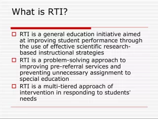 Understanding RTI: A Multi-Tiered Approach to Improving Student Performance