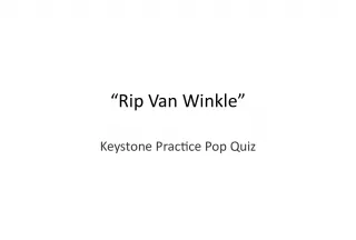 Literary Device in Rip Van Winkle Keystone Practice Pop Quiz