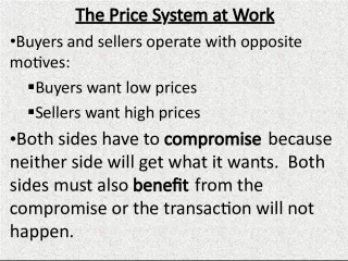 The  Price  System  at  Work    Buyers  and  sellers  op