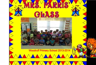 Class Picture and Introduction of Ms. Giada Parris, Woodruff Primary School Teacher