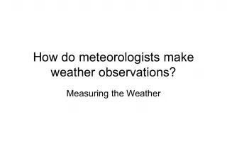 Making Weather Observations: Measuring the Weather