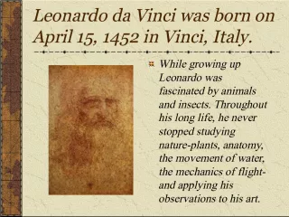 The Multifaceted Genius: A Look into Leonardo da Vinci's Life