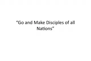 Go and Make Disciples of all Nations: The Early Church