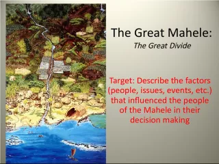 The Great Mahele: The Great Divide