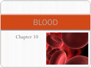 Characteristics of Blood