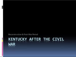 Kentucky's Attitudes Towards Slavery