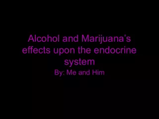 Alcohol and Marijuana's Effects on the Endocrine System