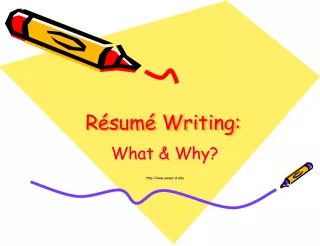 Crafting an Effective Resume