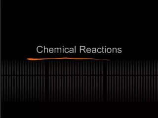 Types of Chemical Reactions: Synthesis and Decomposition