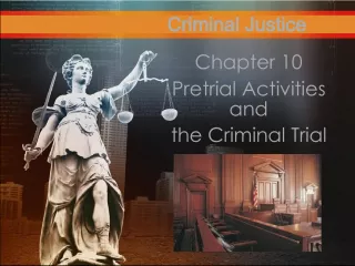 Pretrial Activities and the Criminal Trial in Criminal Justice Today