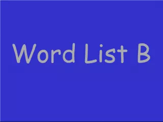 Random Word List