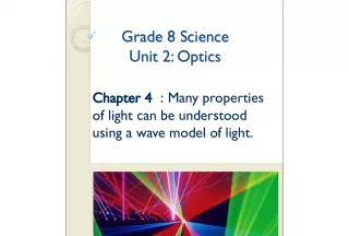 The Wave Model and History of Light