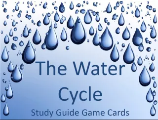 Study Guide Game Cards - The Water Cycle Quiz