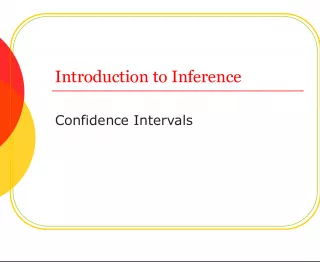 Introduction to Inference and Confidence Intervals in Statistical Inference