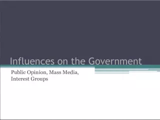 The Importance of Public Opinion in Government and Media