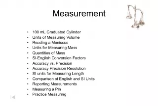 Understanding Measurements: Volume, Mass, and Length Units