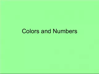 Colors and Numbers