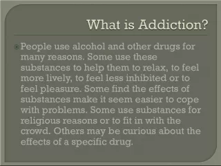 Understanding the Reasons Behind Substance Use