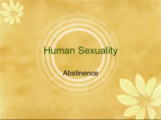 Understanding Human Sexuality and Abstinence