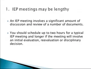 Understanding the Components and Duration of an IEP Meeting