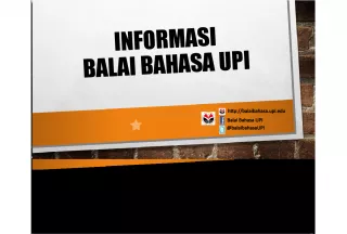 Informasi Balai Bahasa UPI