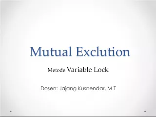 Mutual Exclusion with Variable Lock Method