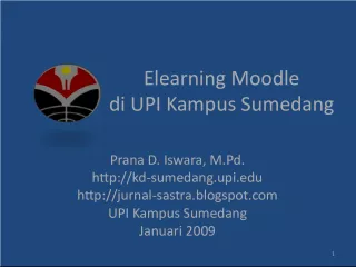 Accessing E-Learning Platform Moodledi at UPI Kampus Sumedang