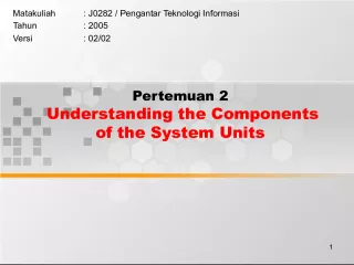 Understanding the Components of the System Unit
