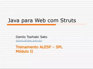 Java para Web com Struts: Módulo II - Construindo o Model e o Controller