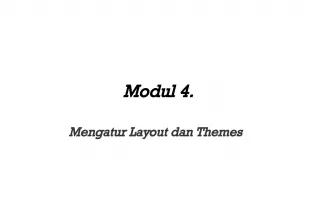 Module 4: Managing Layout and Themes - Select and Change Display Layout of Slide 1