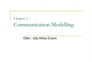 Communication Modelling: Simple Communication Model and its Components