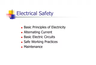 Electrical Safety and Basic Principles of Electricity
