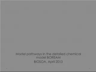Model Pathways in the BOREAM BIOSOA Chemical Model