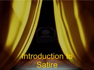 Introduction to Satire: The Art of Indirect Persuasion