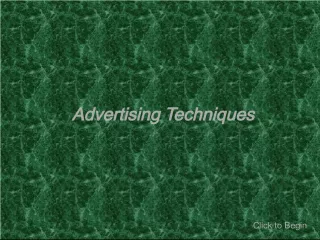 Effective Advertising Techniques