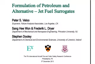 Formulation of Petroleum and Alternative Jet Fuel Surrogates