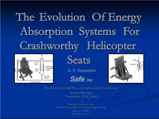 The Evolution of Energy Absorption Systems for Crashworthy Helicopter Seats