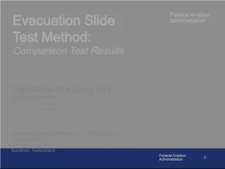 Federal Aviation Administration Evacuation Slide Test Comparison Results