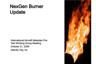 Federal Aviation Administration NexGen Burner Update at International Aircraft Materials Fire Test Working Group Meeting