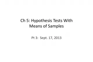 Using Confidence Intervals for Hypothesis Tests